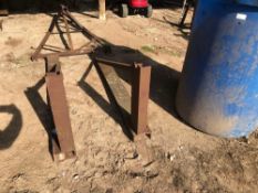 Pallet tine mounted bag lifting extensions