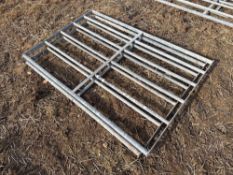 Galvanised barrier sections, 1No 136cm and 1No 146cm