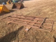 2No metal gates 9ft 8inch and 12ft