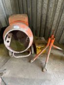 Belle minimix cement mixer with stand and transformer