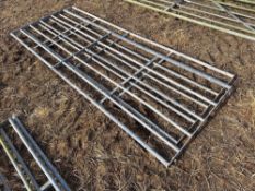 Galvanised barrier sections, 1No 296cm and 1No 293cm
