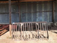 Manure fork with JCB Q-fit attachments