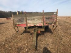 Twin axle flat bed trailer 17ft