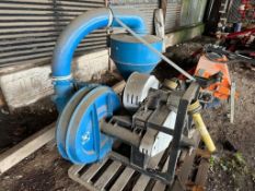 Kongskilde sucker blower c/w assorted pipework. Serial No: 21121110