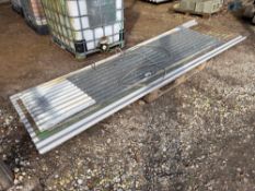 Quantity corrugated metal sheets