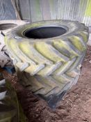 Pair Michelin 540/65R28 tyres only