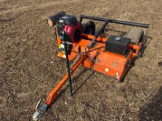 Chapman 4ft Flail mower with Honda petrol engine, trailed