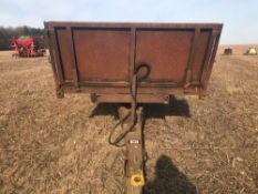 Single axle flat bed trailer