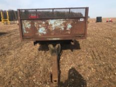 Single axle 3t hydraulic tipping drop side trailer