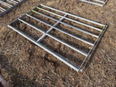 Galvanised barrier sections, 1No 161cm and 1No 168cm