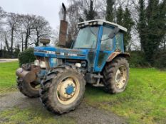 1988 Ford 7810 tractor on 420/85R34 rear and 340/85R24 front wheels and tyres. On farm from new with