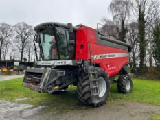 2014 Massey Ferguson 7347S Activa combine harvester, straw walker, and straw chopper complete with 2