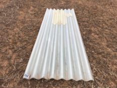 Quantity of corrugated plastic roof sheets