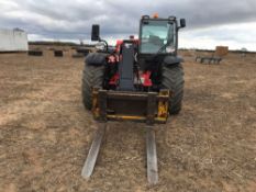 2016 Manitou MLT 629Premium Loadall. Aircon, data tagged. On 460/70R24 wheels and tyres. C/w Sanders