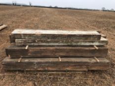 Quantity of timber posts