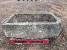 Large stone trough: Length: 1.66m, width: 1.04m, depth: 0.49m