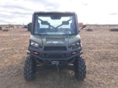 2018 Polaris Ranger 1000. Diesel, fully enclosed cab, seatbelt, winch, cab heater, manual tipping ba