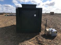 5,000 litre bunded fuel tank with single phase pump, flow meter nozzle. C/w Atkinson fuel box, meter