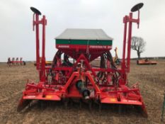 2018 Kuhn HR 3004 drill combination 3m power harrow with Accord pneumatic DA 3m drill with triple st