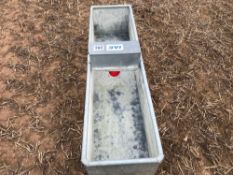Galvanised water trough