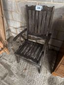 Wooden garden chair. No VAT