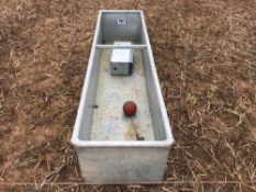 Galvanised water trough