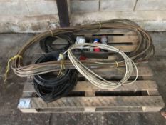 Quantity electric cable and plugs