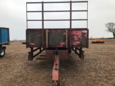 8m single axle flat bed trailer