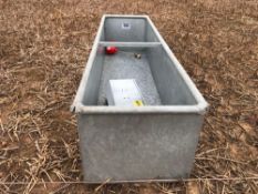 Galvanised water trough
