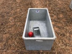 Galvanised water trough