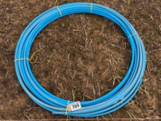 Blue alkathene water pipe