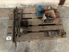 Quantity implement sundries including links and bearings