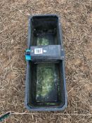 Plastic water trough
