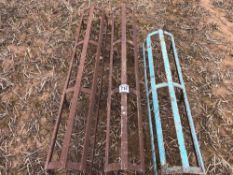 Quantity of metal downpipe protectors