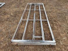 2No Heavy duty galvanised gate 10ft 8inch