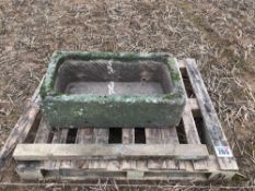 Stone trough: Length: 0.8m, width: 0.43m, depth: 0.26m