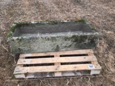 Stone trough: Length: 1.38m, width: 0.52m, depth: 0.31m