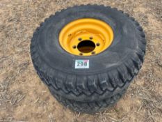 Pair of 6 stud wheels on 12.5/80-15.3