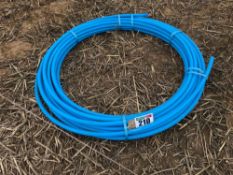 Blue alkathene water pipe