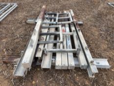 Quantity of galvanised gate posts