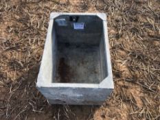 Galvanised water trough