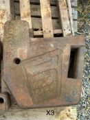 Misc. Tractor Weights - (Leicestershire)