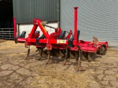 2016 Horsch Joker 3CT 3m disc harrow with 2 rows discs, rear Steeldisc packer with front leading Hor