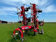 2020 Kverneland 85112C 10 rotor trailed tedder, hydraulic folding. Serial No: UKGTEDK9PLBK00164. NB:
