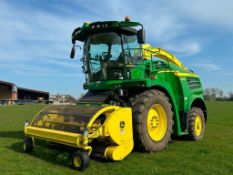 2018 John Deere 8400i Prodrive 40kph forage harvester with John Deere 639 grass pick up header, Auto