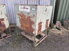 Metal pea bin