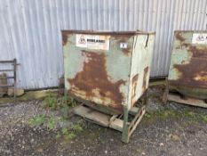 Metal pea bin