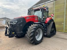 2023 Case Magnum 380 CVX Rowtrac tractor. On VF650/60R34 front wheels and tyres and 30inch rear trac