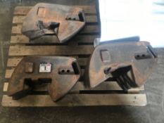 10No. Case IH 45kg wafer weights