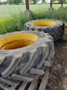 Bridgestone 620/70 R42 Rear Tyres and Rims - (Norfolk)